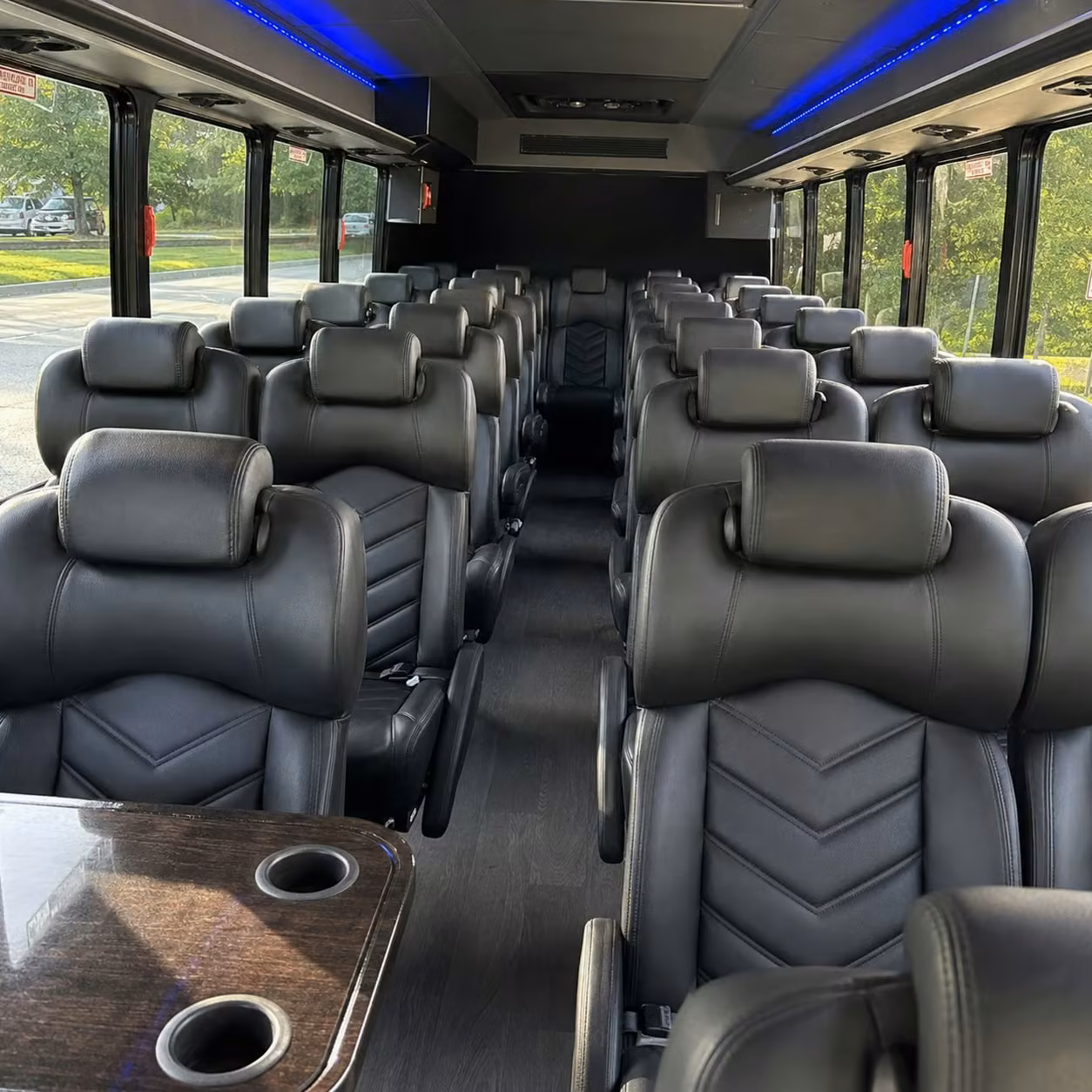 28 passenger minibus interior