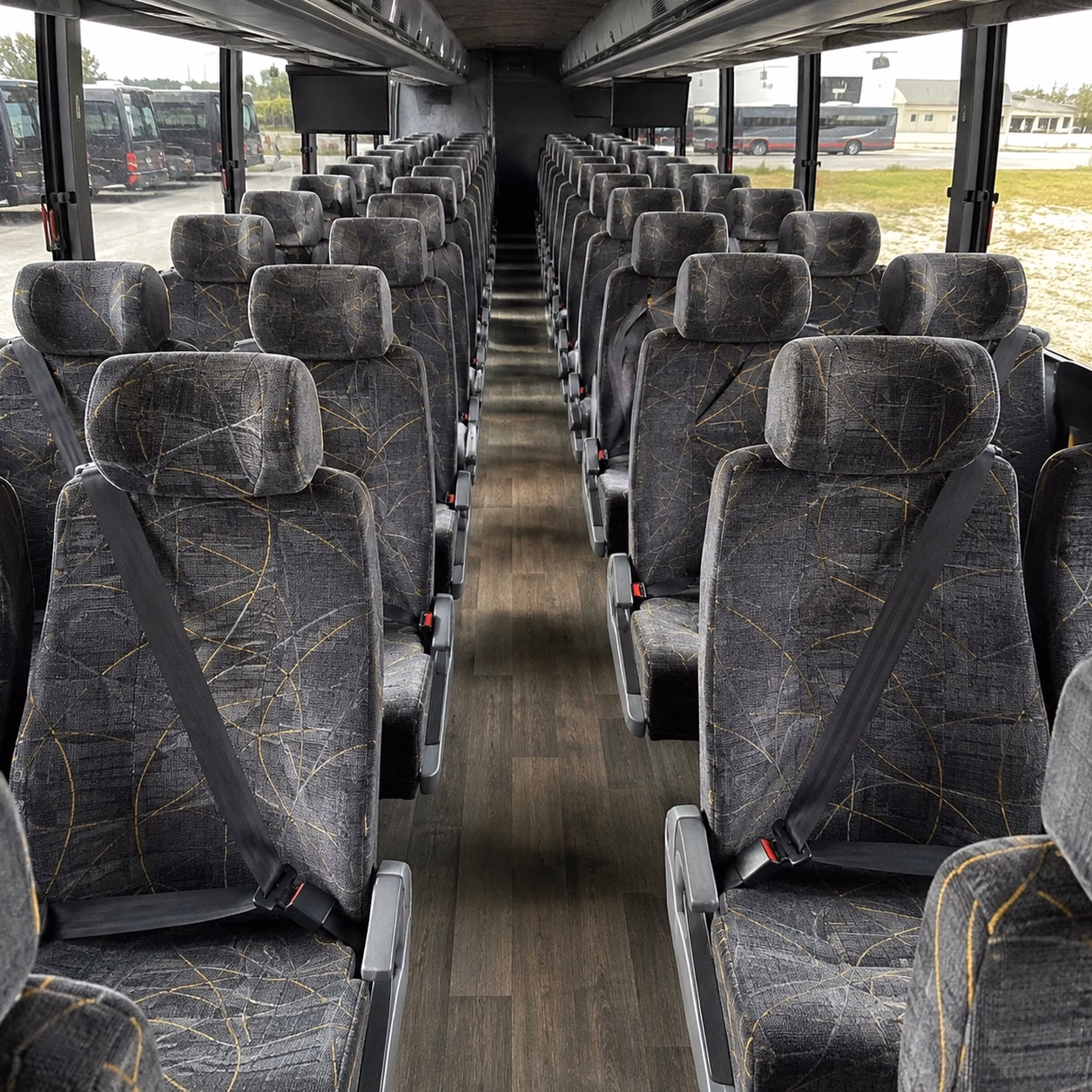 charter bus rentals for large concert groups departing hampton