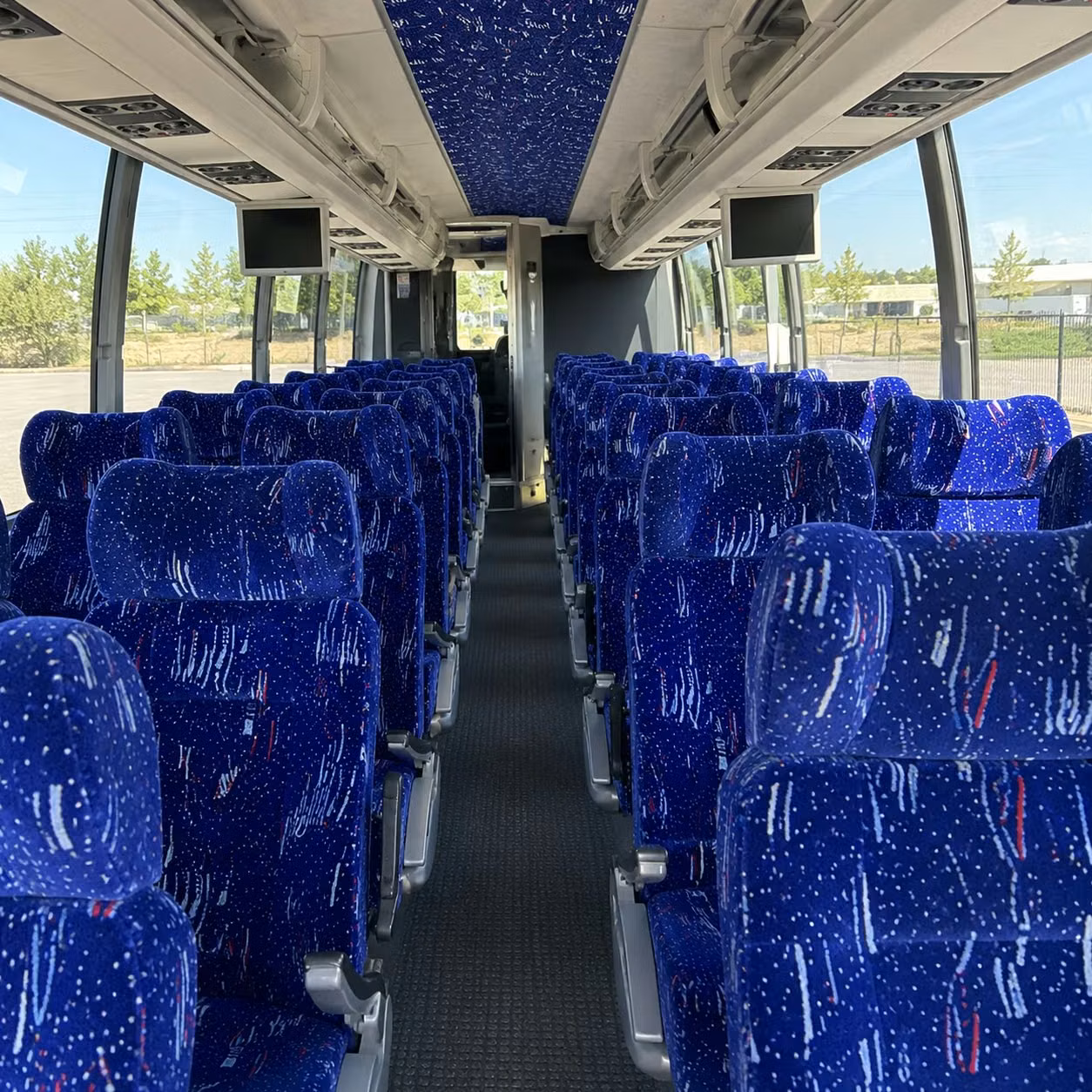 hampton charter bus interior gallery