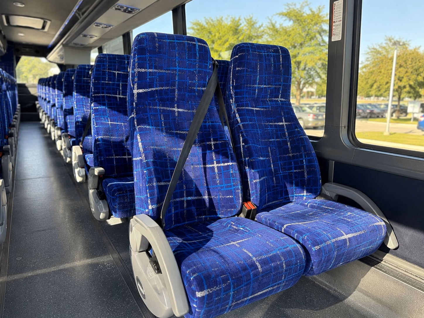 hampton charter bus interior